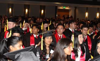 SoC students sit in attendance for the 2025 SoC commencement.